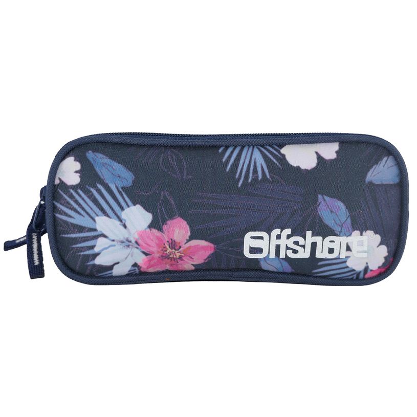 3666311001067-Trousse rectangulaire Offshore - 2 compartiments - bleu marine et imprimé - Bagtrotter-P_405114119_1-0