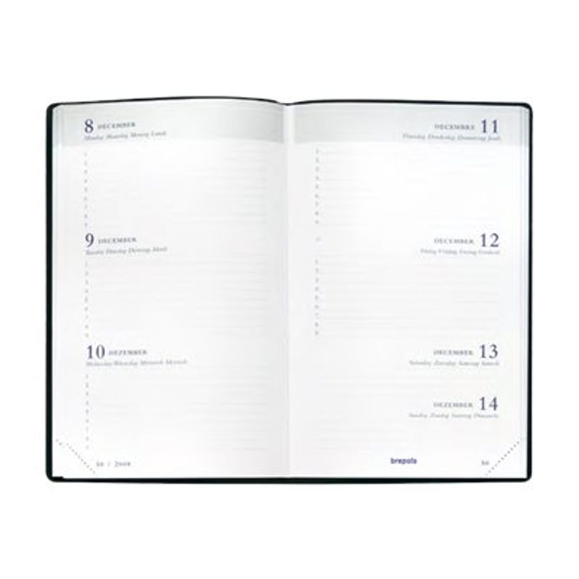 5412303376754-Agenda de poche Veneto - 1 semaine sur 2 pages - 9 x 16 cm - 2 couleurs disponibles - Brep-P_405114146_1-1