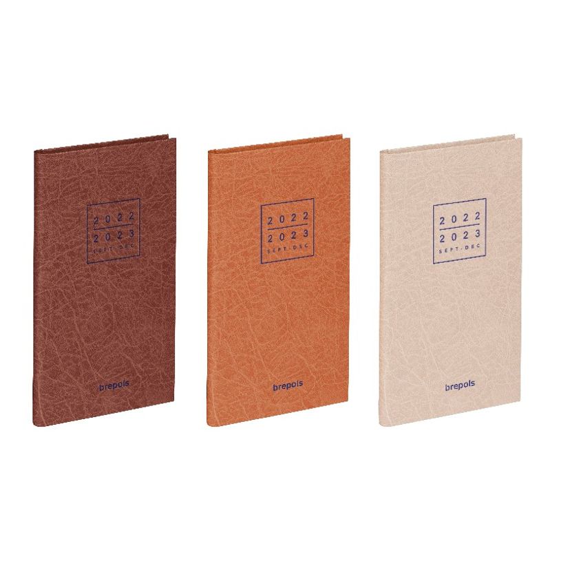 5412303375696-Agenda Exotique 16 mois - 1 semaine sur 2 pages - 9 x 16 cm - noir - Brepols-P_405114149_1-0