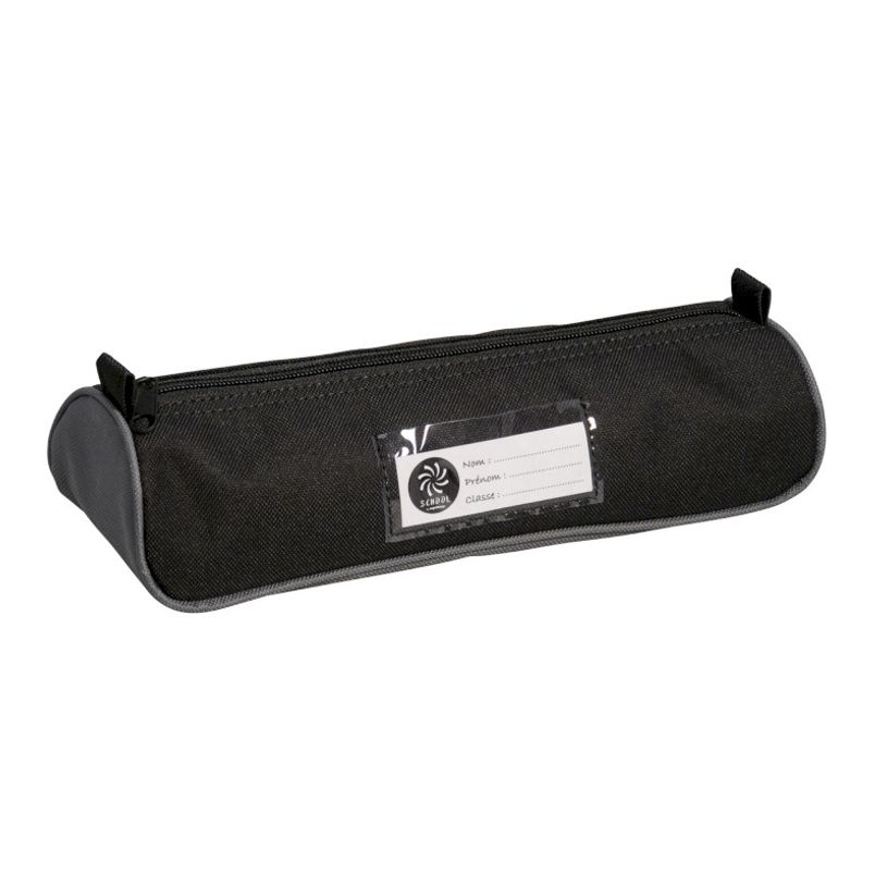 3173748246393-Trousse maxi 1 compartiment - 26 cm - noir - étiquette de personnalisation - Carpentras-P_405114197_1-0