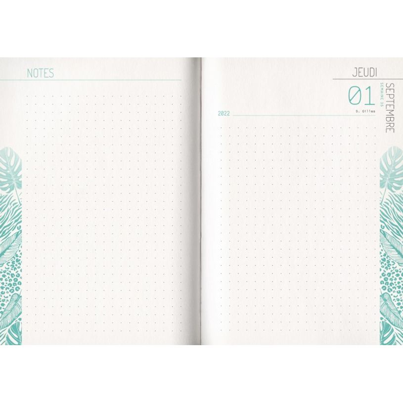 3592930019674-Agenda broché Natural Kraft corail - 1 jour par page - 12,5 x 17,5 cm - Bouchut-P_405114201_8-7