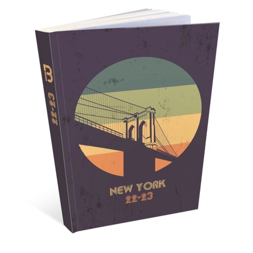 3592930019360-Agenda broché New York - 1 jour par page - 12 x 17 cm - Bouchut-P_405114202_1-0