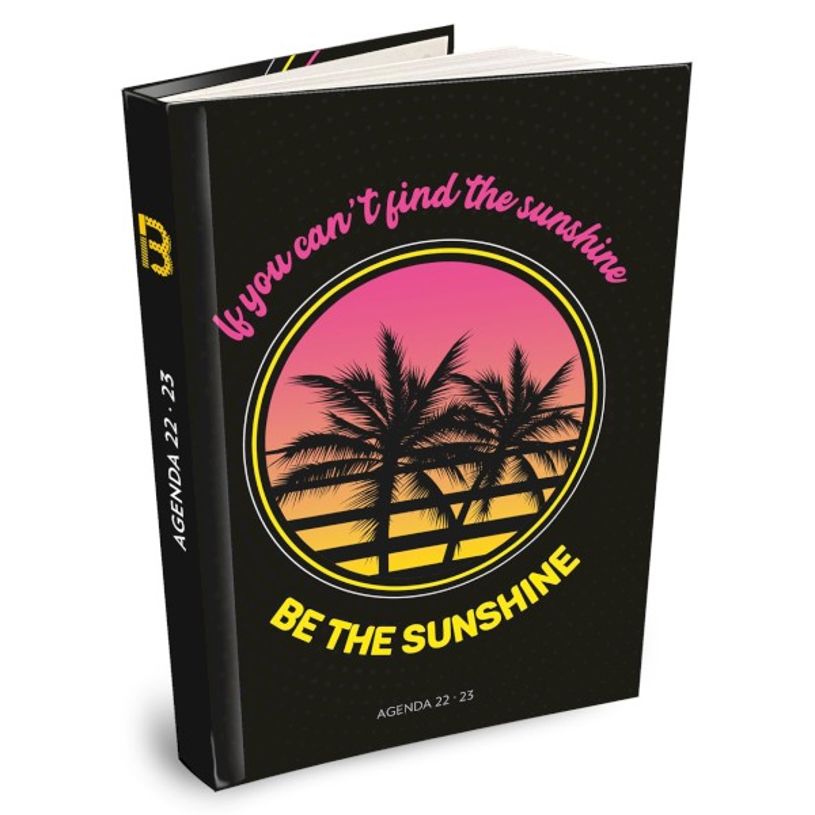 3592930019520-Agenda Girly Palmier - 1 jour par page - 12,5 x 17,5 cm - Bouchut-P_405114209_1-0