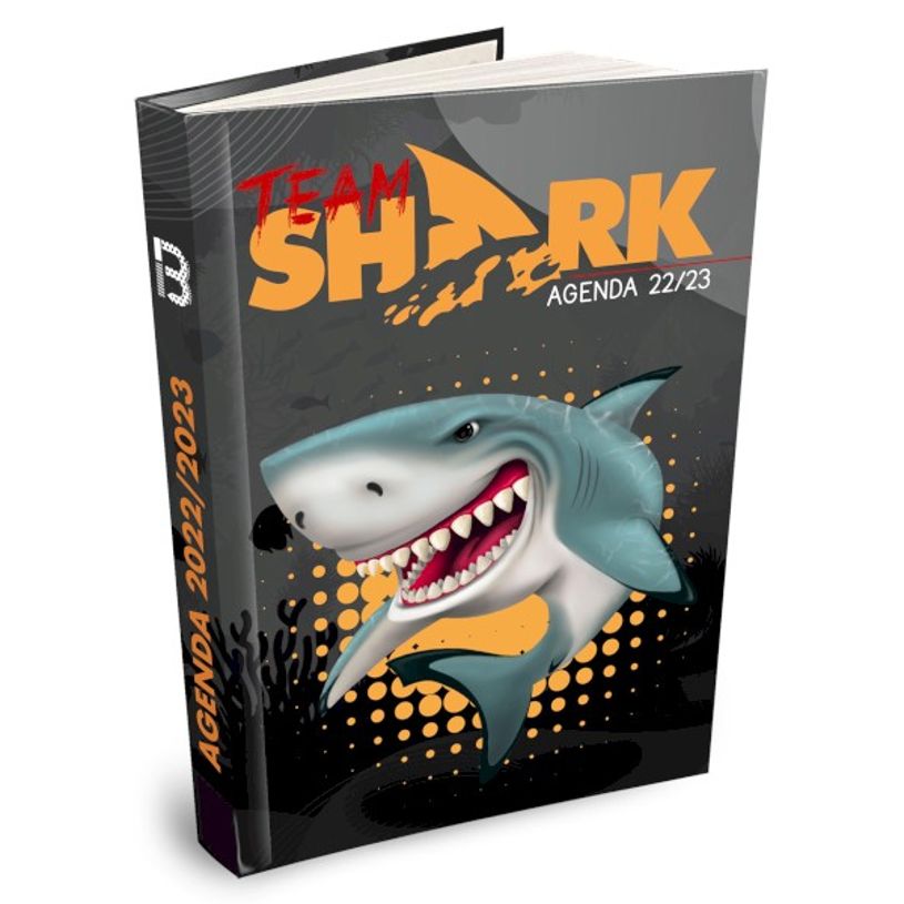 3592930019544-Agenda Shark gris - 1 jour par page - 12,5 x 17,5 cm - Bouchut-P_405114211_1-0