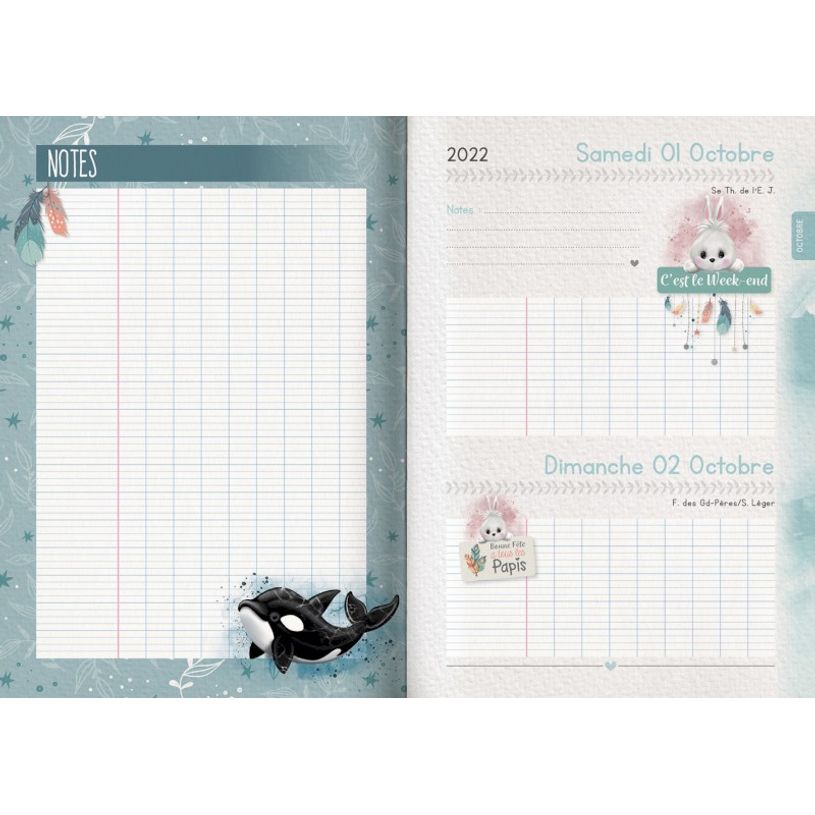 3592930019575-Agenda Snow friends Pingouin - 1 jour par page - 12,5 x 17,5 cm - Bouchut-P_405114214_11-10