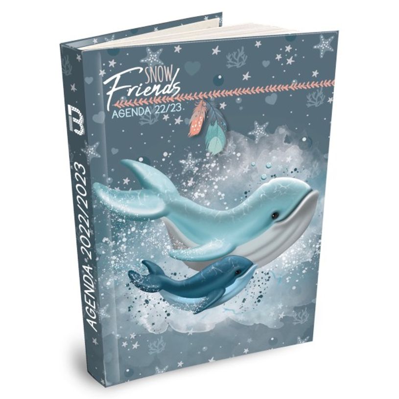 3592930019582-Agenda Snow friends Baleine - 1 jour par page - 12,5 x 17,5 cm - Bouchut-P_405114215_1-0