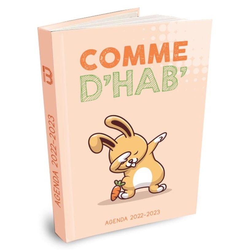 3592930019407-Agenda Fun Lapin - 1 jour par page - 12,5 x 17,5 cm - Bouchut-P_405114218_1-0