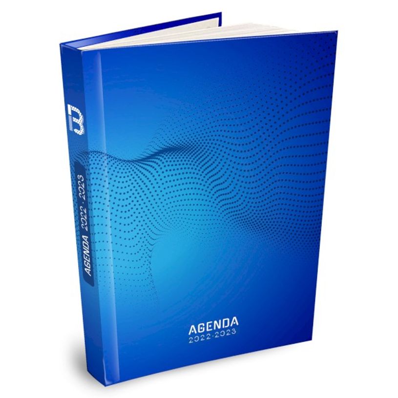 3592930019414-Agenda Techno bleu - 1 jour par page - 12,5 x 17,5 cm - Bouchut-P_405114219_1-0