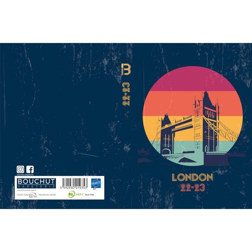 3592930019353-Agenda broché Londres - 1 jour par page - 12 x 17 cm - Bouchut-P_405114225_3-2