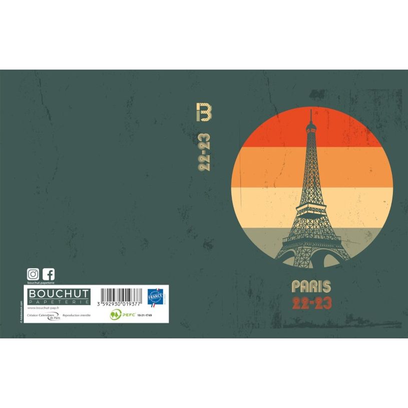 3592930019377-Agenda broché Paris - 1 jour par page - 12 x 17 cm - Bouchut-P_405114226_3-2