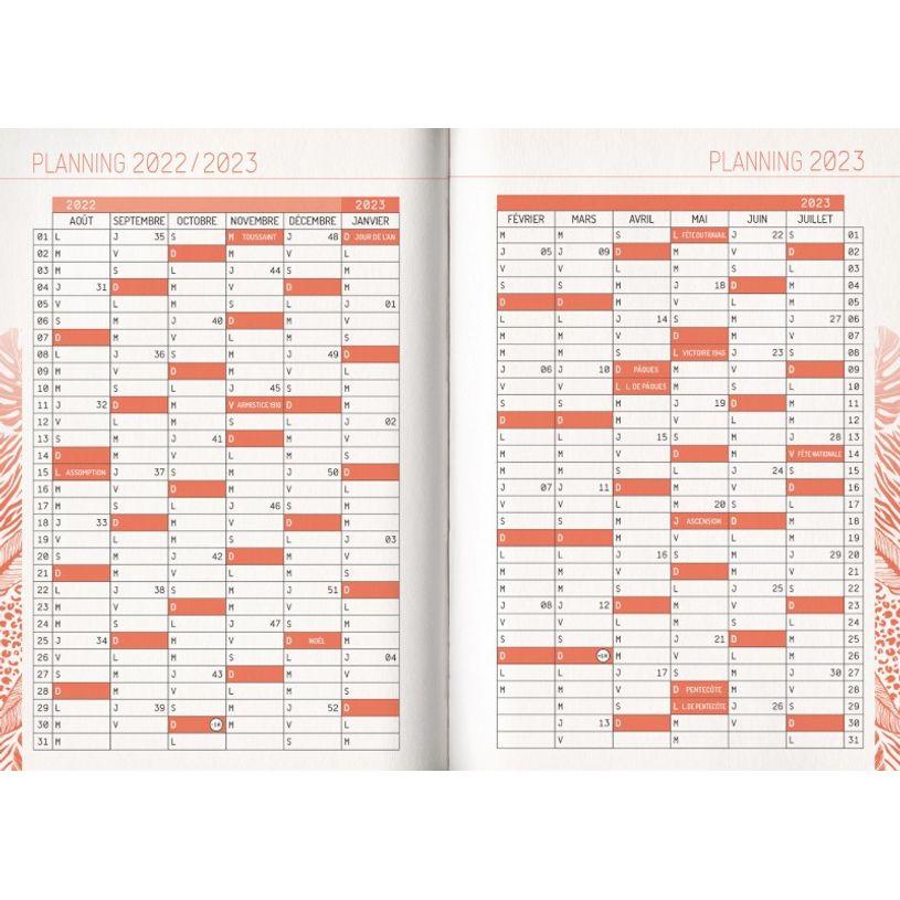 3592930019629-Agenda broché Léopard - 1 jour par page - 12 x 17 cm - Bouchut-P_405114227_5-4