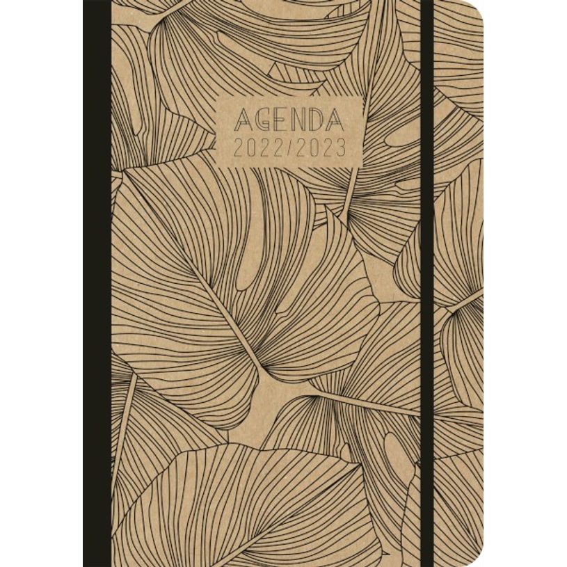 3592930019667-Agenda broché Natural Kraft noir - 1 jour par page - 12,5 x 17,5 cm - Bouchut-P_405114230_1-0