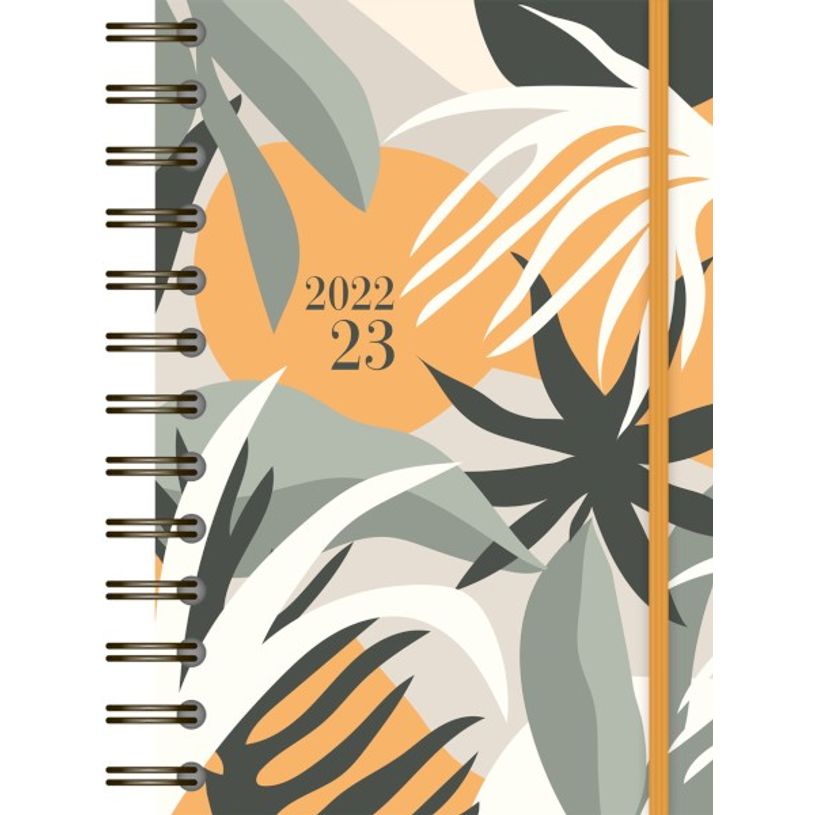 3592930019599-Agenda à spirale Floral kaki - 1 jour par page - Bouchut-P_405114234_1-0