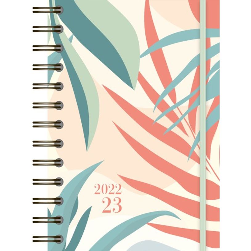 3592930019612-Agenda à spirale Floral rose - 1 jour par page - Bouchut-P_405114236_5-0