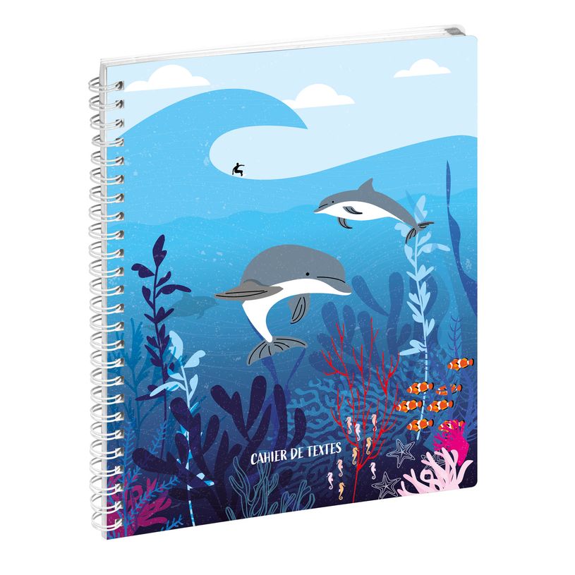 3660942175920-Cahier de textes spiralé Océan - 17 x 22 cm - disponible dans différentes couleurs - Ex-P_405114251_1-0