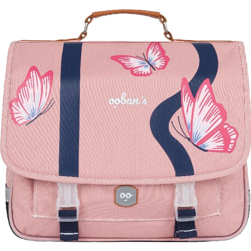 3662498003436-Cartable Ooban's Butterfly - 38 cm - 2 compartiments - rose - Oberthur-P_405114288_2-1