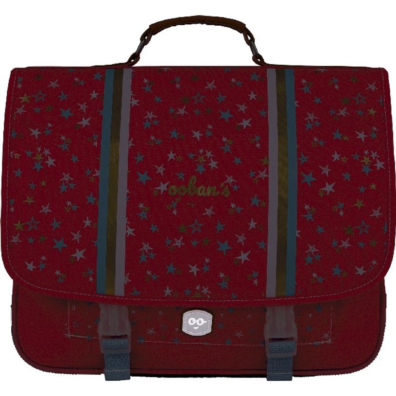 3662498003535-Cartable Ooban's Stars - 38 cm - 2 compartiments - corail - Oberthur-P_405114298_6-5