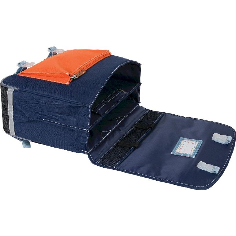 3662498003580-Cartable Ooban's Skate - 38 cm - 2 compartiments - gris chiné/bleu - Oberthur-P_405114303_5-4