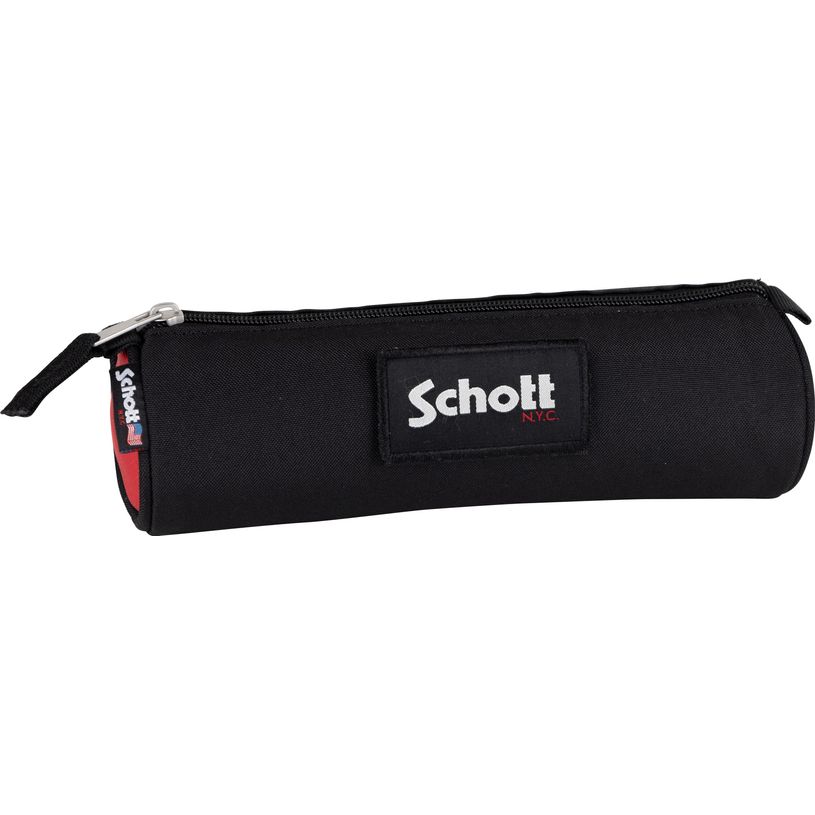 3020120171746-Trousse ronde Schott Black - 1 compartiment - noir - Hamelin-P_405114326_1-0