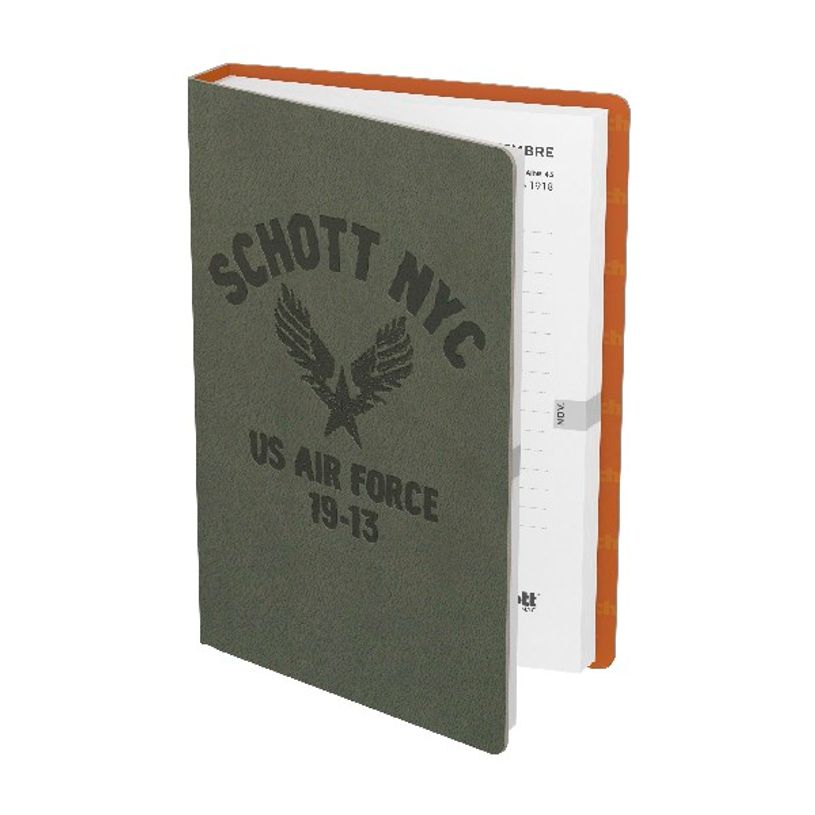 3147280240751-Agenda Schott - 1 jour par page - 12 x 17 cm - kaki - Hamelin-P_405114346_1-0