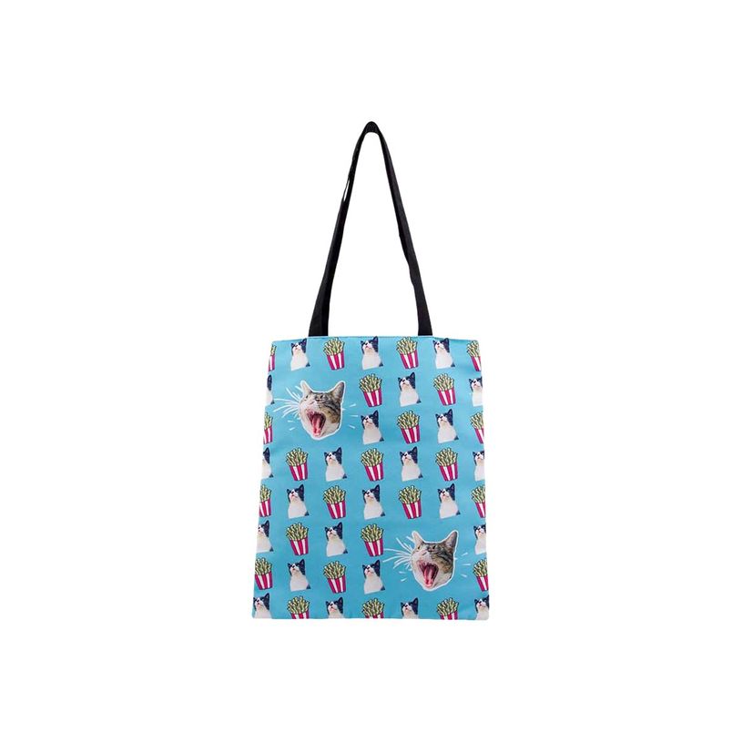 8445118025095-Oh My Pop! Angry Cat - Sac shopping - turquoise - Karactermania-P_405114384_4-3