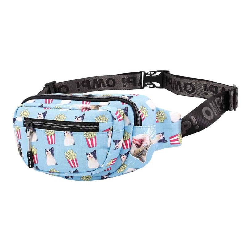 8445118025002-Oh My Pop! Angry Cat - Sac banane - turquoise - Karactermania-P_405114421_1-0