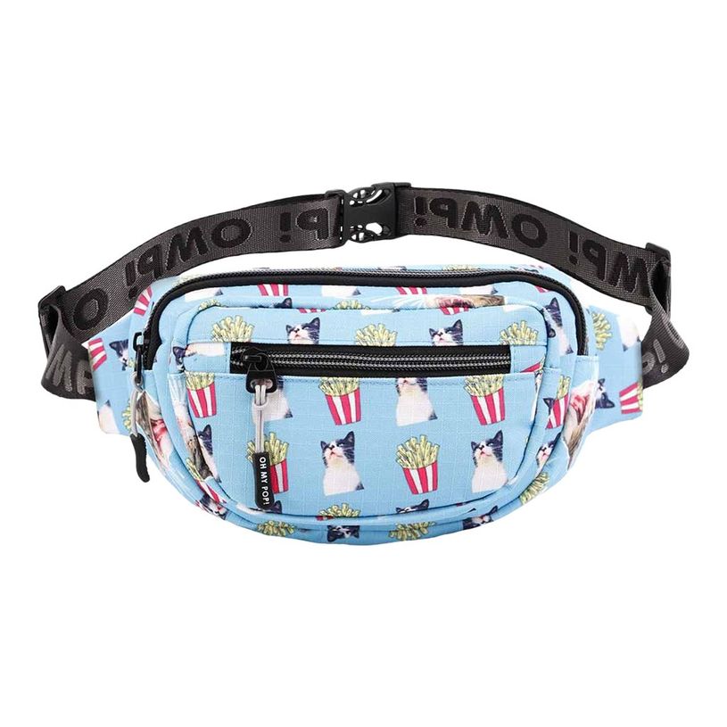 8445118025002-Oh My Pop! Angry Cat - Sac banane - turquoise - Karactermania-P_405114421_2-1