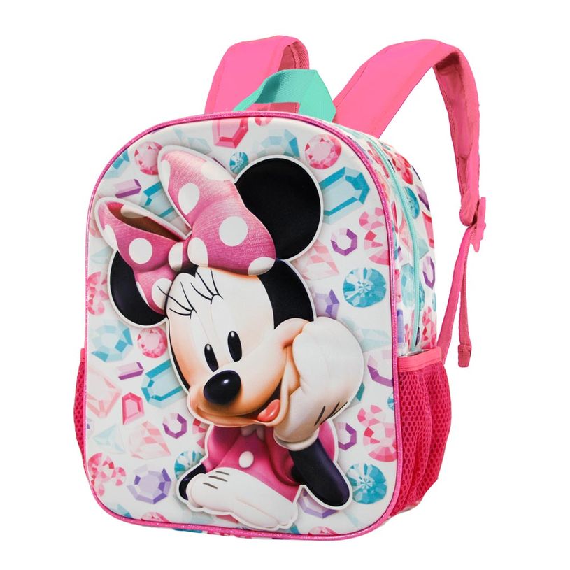 8445118015836-Minnie Mouse Diamonds - Sac à dos maternelle 3D - rose - Karactermania-P_405114443_1-0