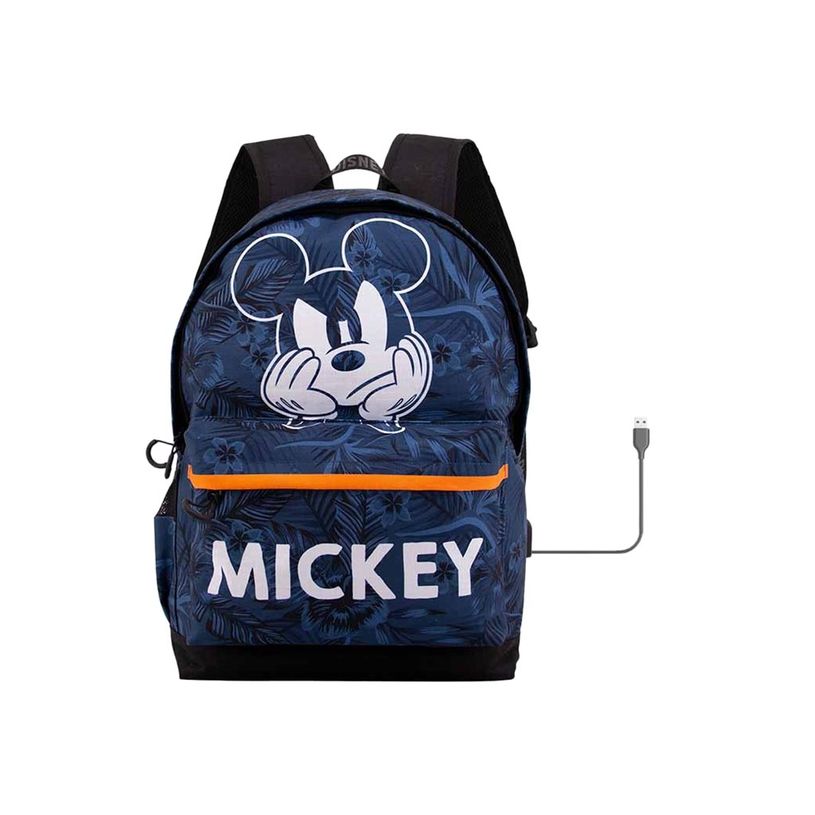 8445118023572-Mickey Mouse - Sac à dos bleu foncé - 1 compartiment - 45 cm - Karactermania-P_405114460_1-0
