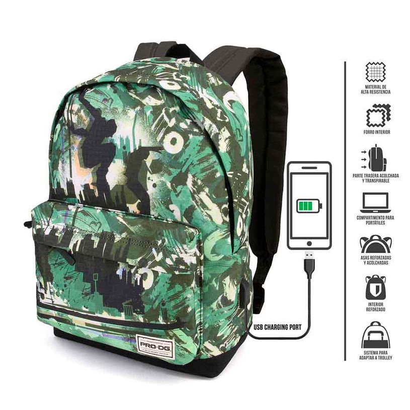 8445118026030-PRODG FLY - Sac à dos vert - 1 compartiment - 45 cm - Karactermania-P_405114465_2-1