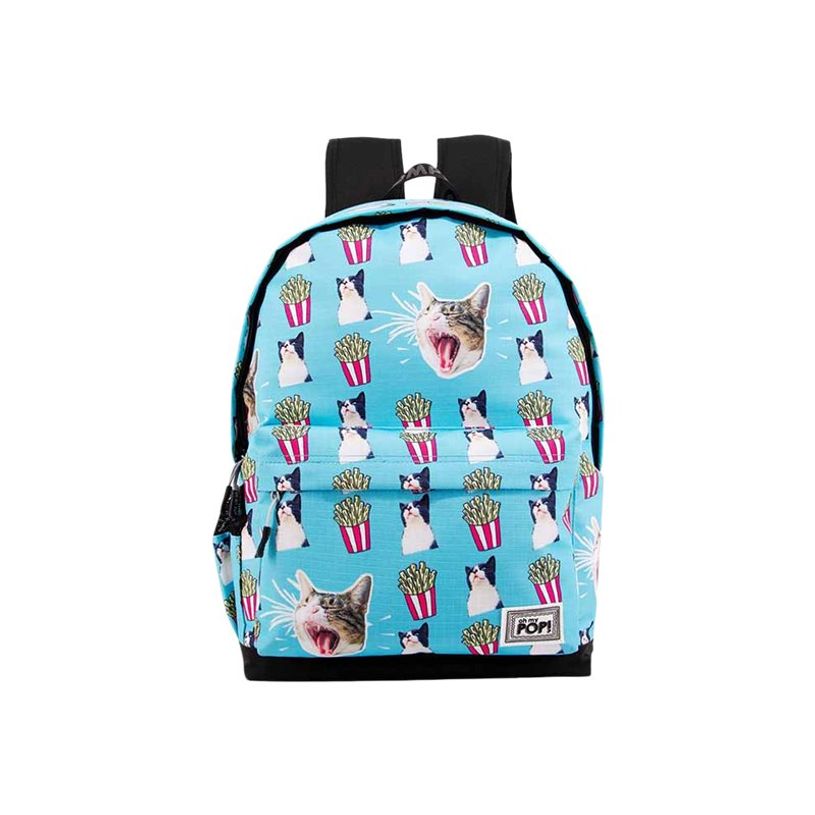 8445118024999-Oh My Pop! Angry Cat - Sac à dos turquoise - 1 compartiment - 45 cm - Karactermania-P_405114471_3-2