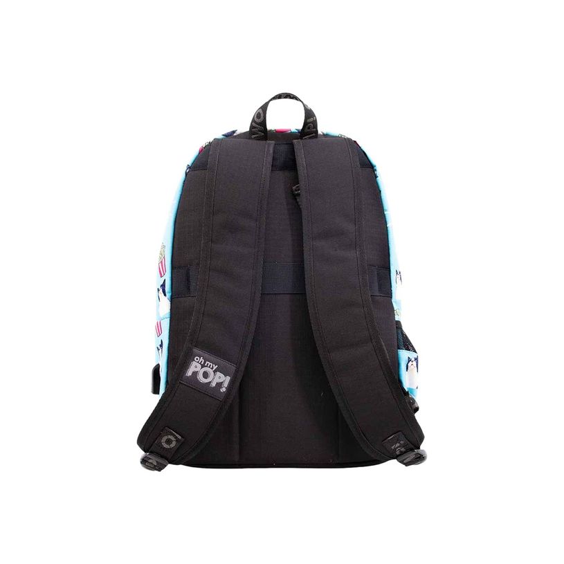8445118024999-Oh My Pop! Angry Cat - Sac à dos turquoise - 1 compartiment - 45 cm - Karactermania-P_405114471_4-3