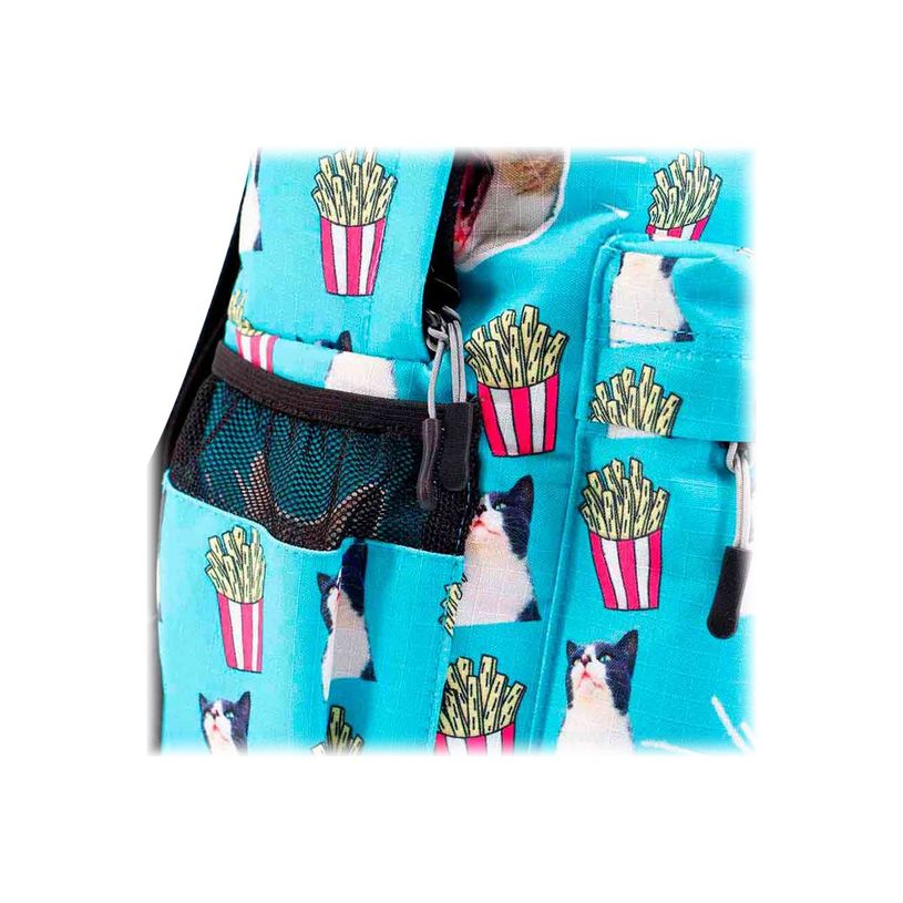 8445118024999-Oh My Pop! Angry Cat - Sac à dos turquoise - 1 compartiment - 45 cm - Karactermania-P_405114471_5-4