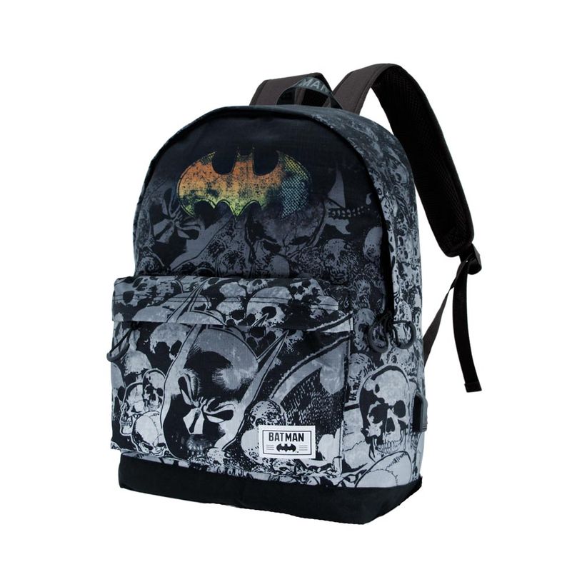 8445118024128-Batman Skulls - Sac à dos noir - 1 compartiment - 45 cm - Karactermania-P_405114486_1-0