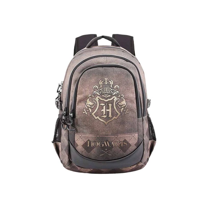 8445118022179-Harry Potter - Sac à dos brun/or - 3 compartiments - 44 cm - Karactermania-P_405114500_2-1