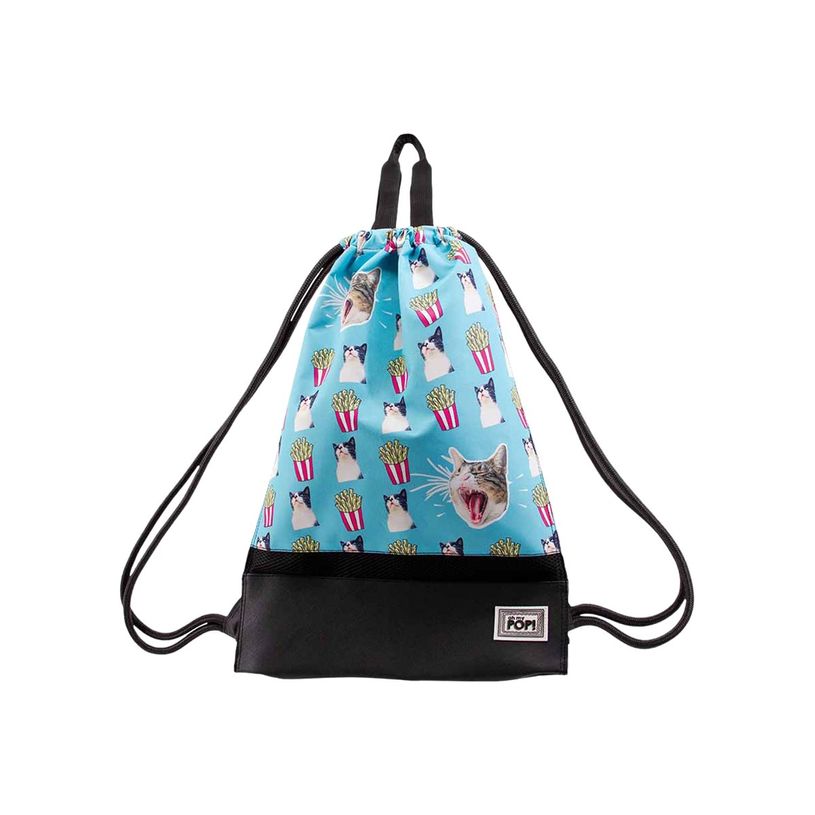8445118025019-Oh My Pop! Angry Cat - Sac à dos piscine cordon - 1 compartiment - turquoise - Karacterm-P_405114510_11-9