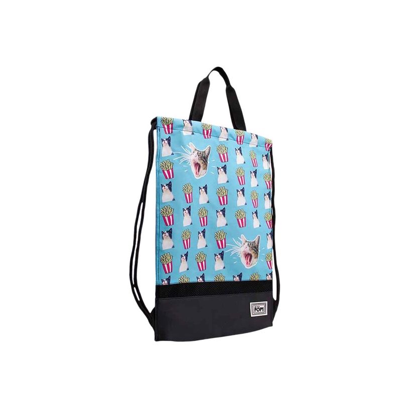 8445118025019-Oh My Pop! Angry Cat - Sac à dos piscine cordon - 1 compartiment - turquoise - Karacterma-P_405114510_4-3