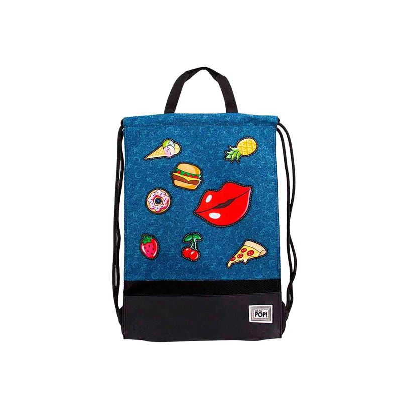 8445118025149-Oh My Pop! Patches - Sac à dos piscine cordon - 1 compartiment - bleu foncé - Karacterma-P_405114511_2-1