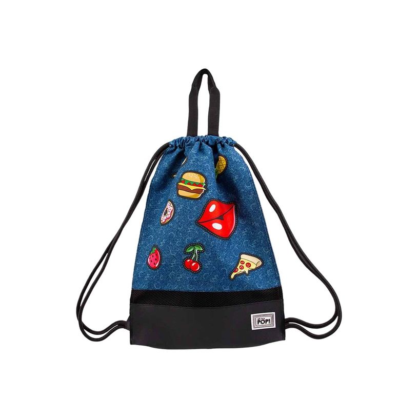8445118025149-Oh My Pop! Patches - Sac à dos piscine cordon - 1 compartiment - bleu foncé - Karacterma-P_405114511_3-2