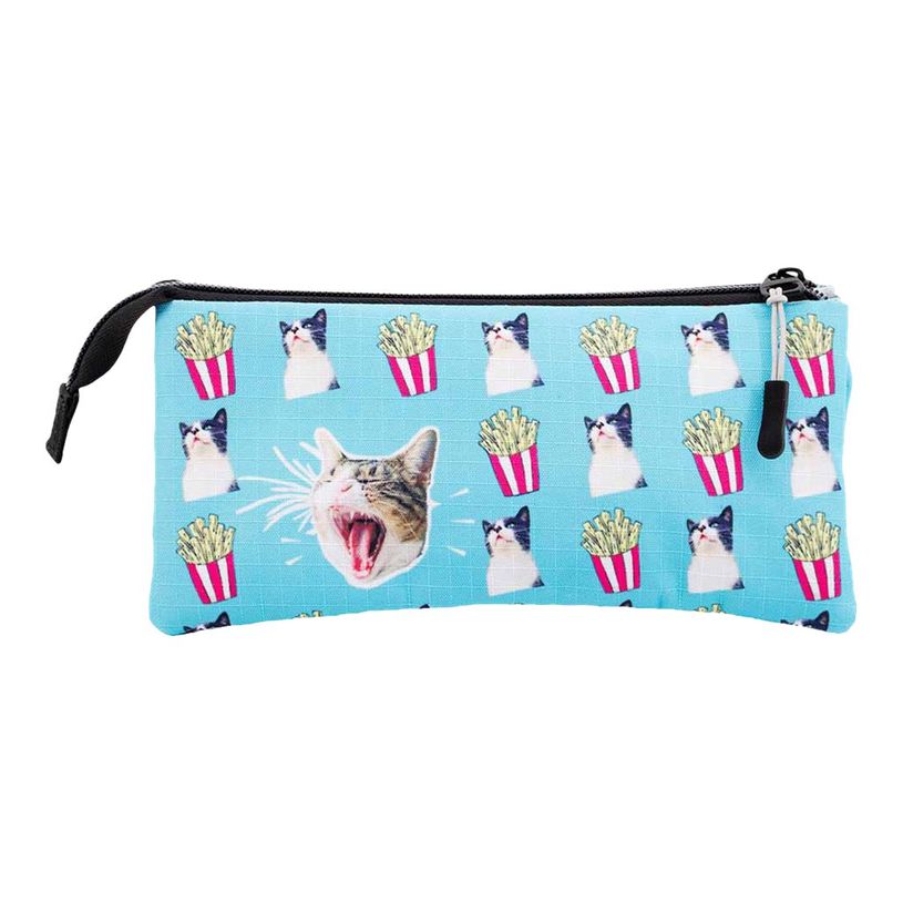 8445118025040-Oh My Pop! Angry Cat - Trousse 3 compartiments - turquoise - Karactermania-P_405114529_4-3
