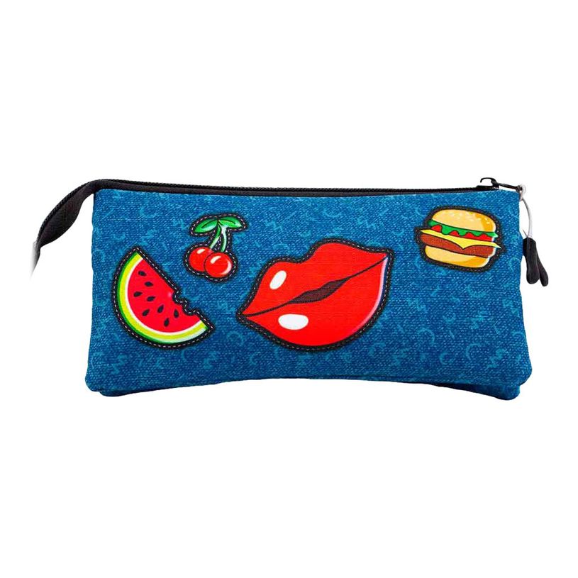 8445118025163-Oh My Pop! Patches -  Trousse 3 compartiments - bleu foncé - Karactermania-P_405114530_4-3