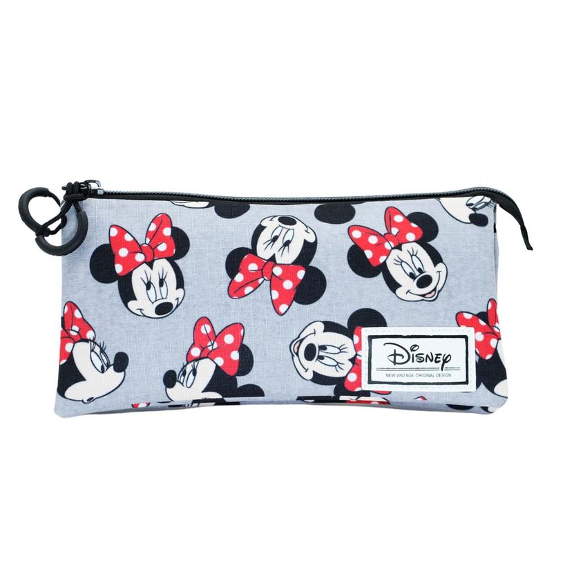 8445118023725-Minnie Mouse - Trousse 3 compartiments - gris - Karactermania-P_405114541_1-0