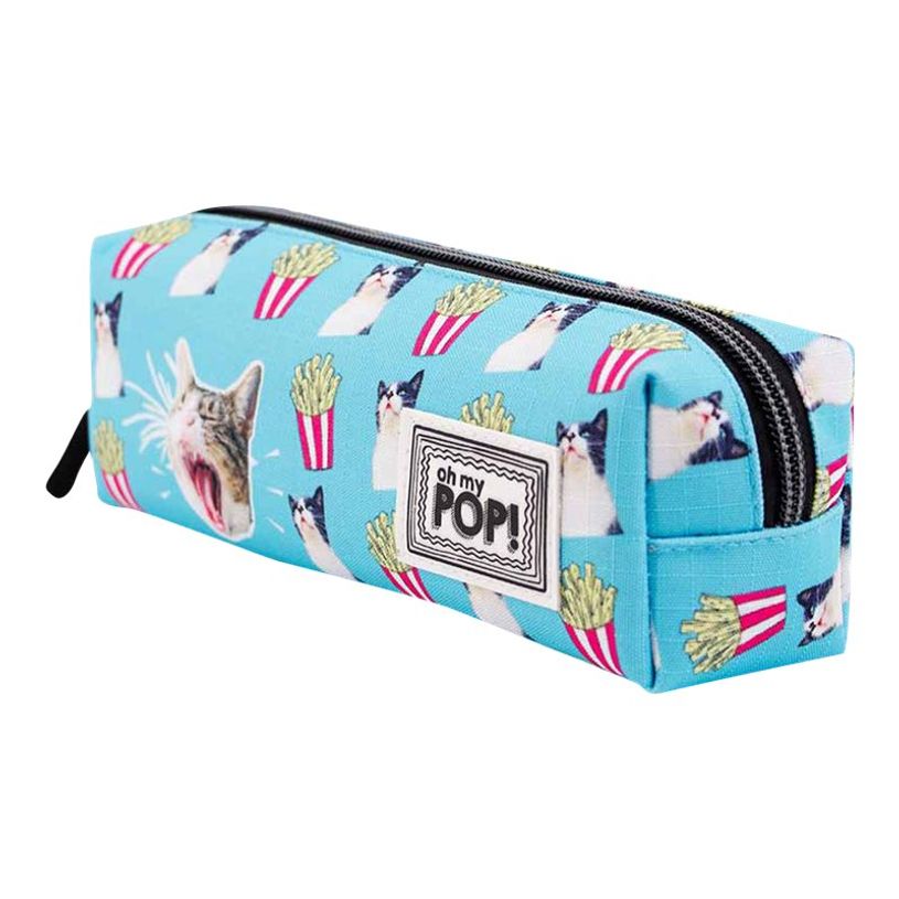 8445118025033-Oh My Pop! Angry Cat - Trousse carrée 1 compartiment - turquoise - Karactermania-P_405114554_2-1