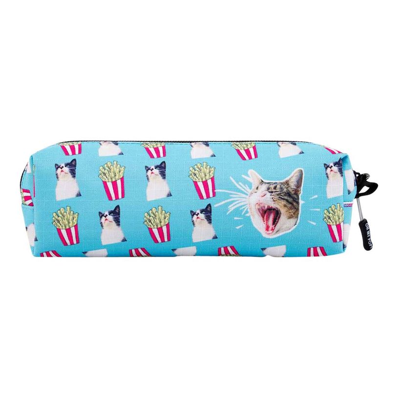 8445118025033-Oh My Pop! Angry Cat - Trousse carrée 1 compartiment - turquoise - Karactermania-P_405114554_4-3