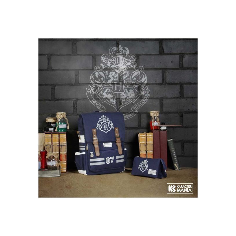 8445118027198-Harry Potter Academy - Trousse 3 compartiments - bleu foncé - Karactermania-P_405114564_4-3