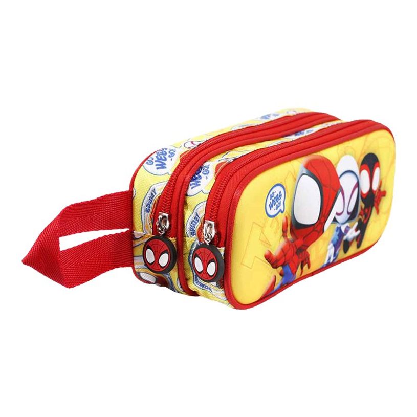 8445118026535-Spiderman - Trousse 3D - 2 compartiments - jaune - Karactermania-P_405114568_2-1