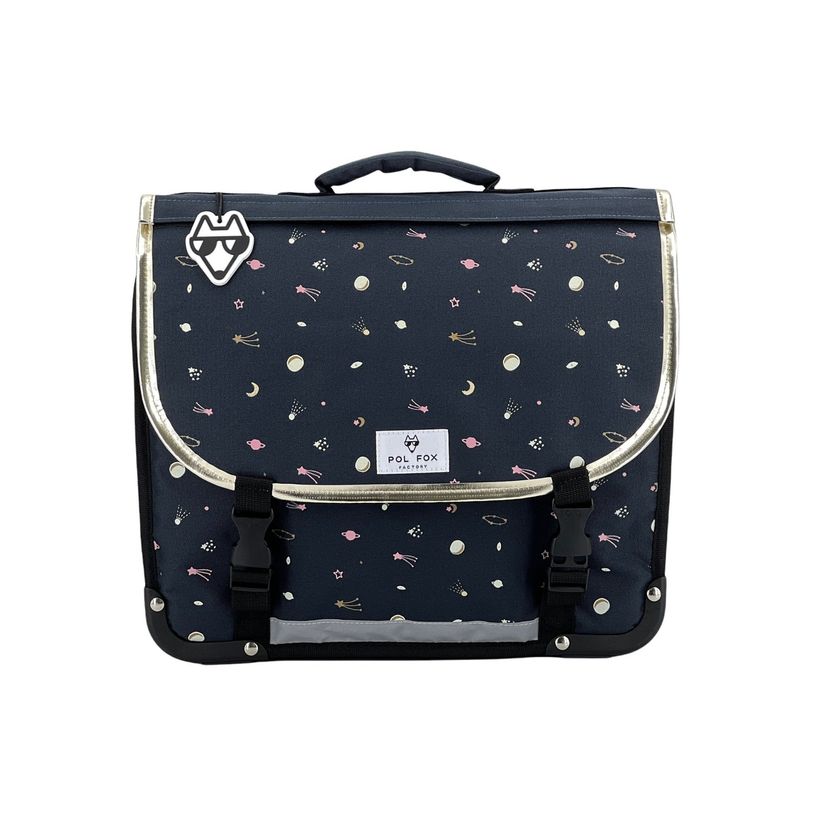 3663842006912-Cartable Space Girls 38 cm - 2 compartiments - rabat réversible - Pol Fox-P_405114593_3-2