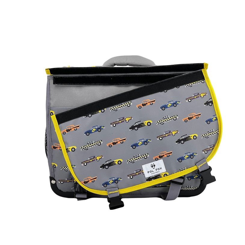 3663842007186-Cartable Racing 38 cm - 2 compartiments - rabat réversible - Pol Fox-P_405114620_3-2