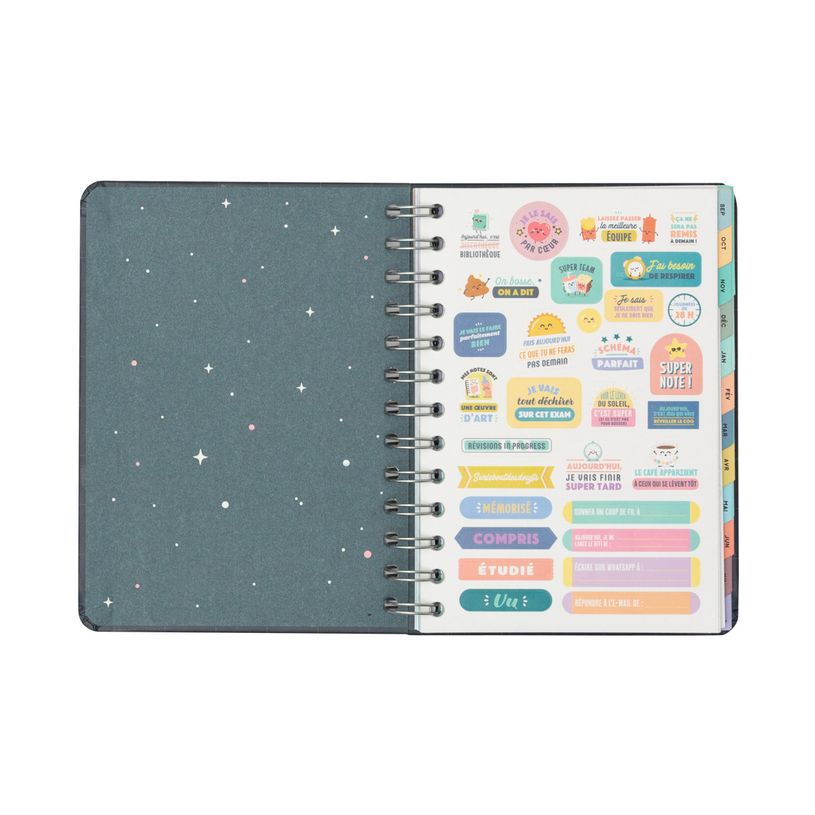 8445641000859-Agenda à spirale Mr Wonderful - 1 semaine sur 2 pages - 12 x 17 cm - Oberthur-P_405114664_18-2
