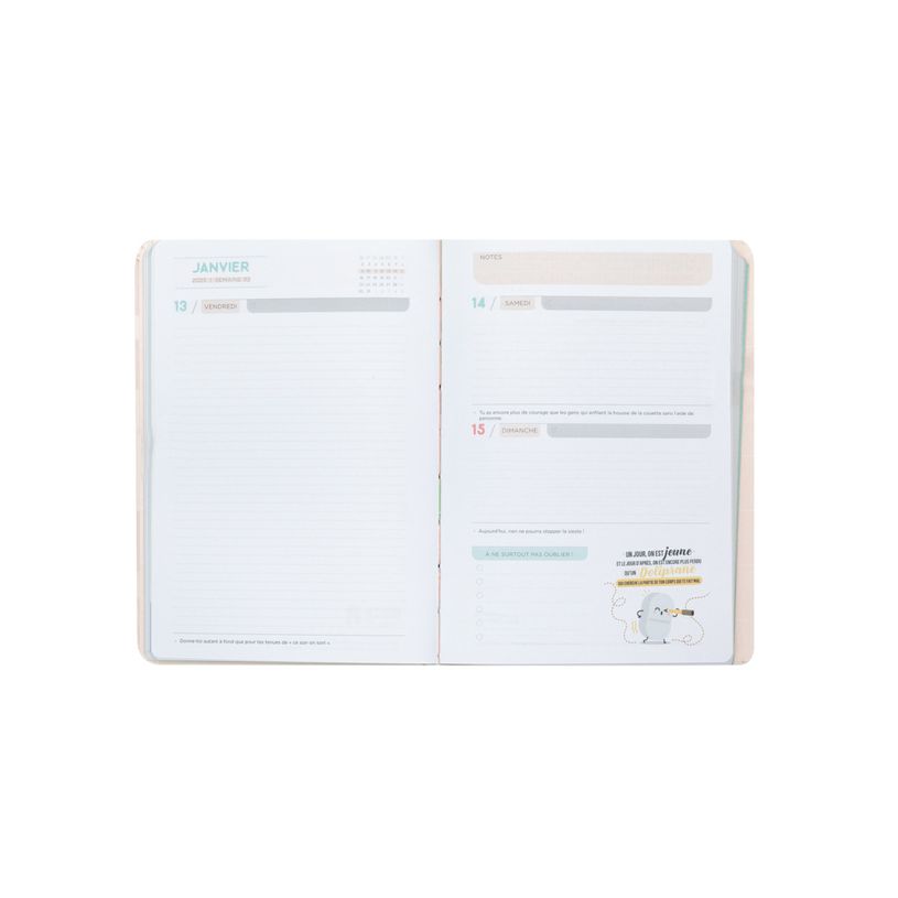 8445641000866-Agenda à spirale Mr Wonderful - 1 jour par page - 12 x 17 cm - Oberthur-P_405114666_20-4